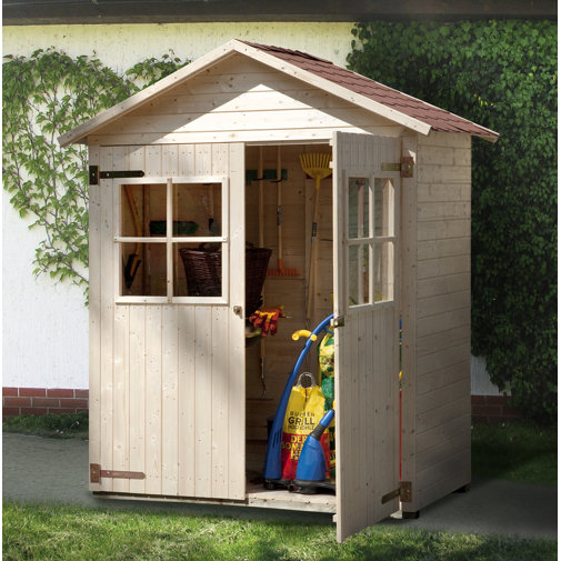 Weka 163 cm x 87 cm Geräteschuppen aus Massivholz